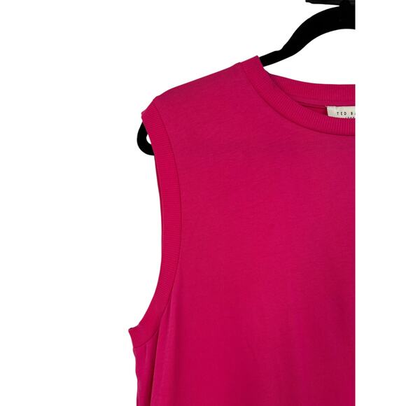 Ted Baker Dress Viannee cotton tiered maxi pink size 6 (US 14) - Picture 3 of 8